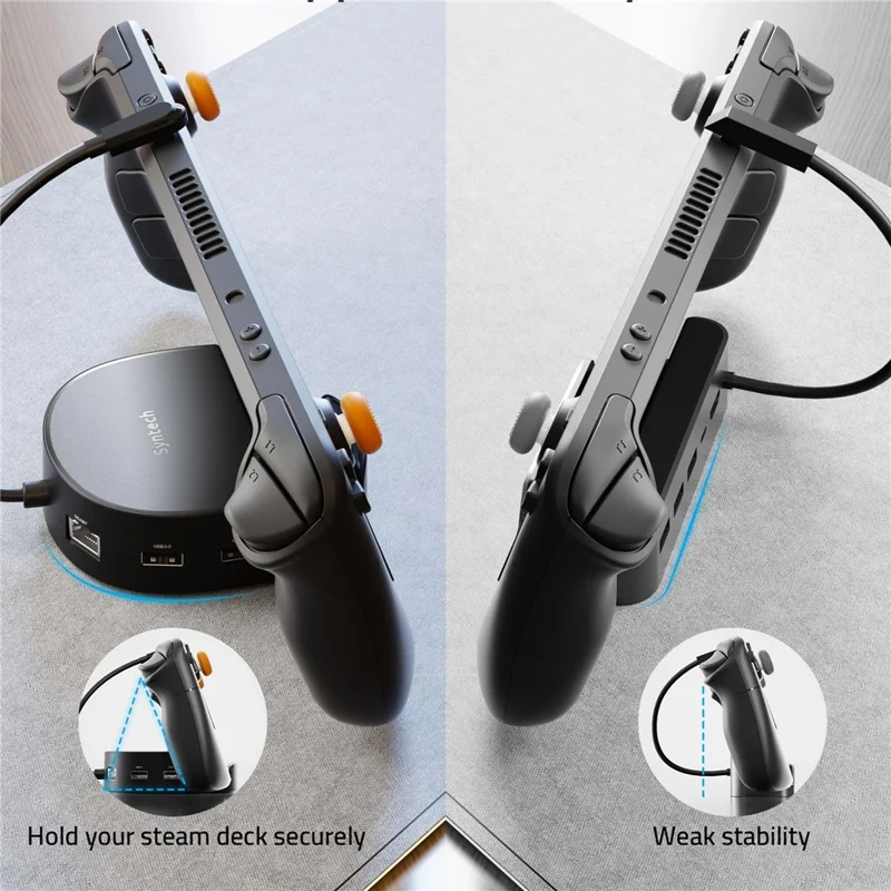 SYNTECH SYNM050 6 in 1 Expansion Docking Station 4K HD /  Gigabit Ethernet  /  USB 3.0 Multi-Port Hub for Game Consoles