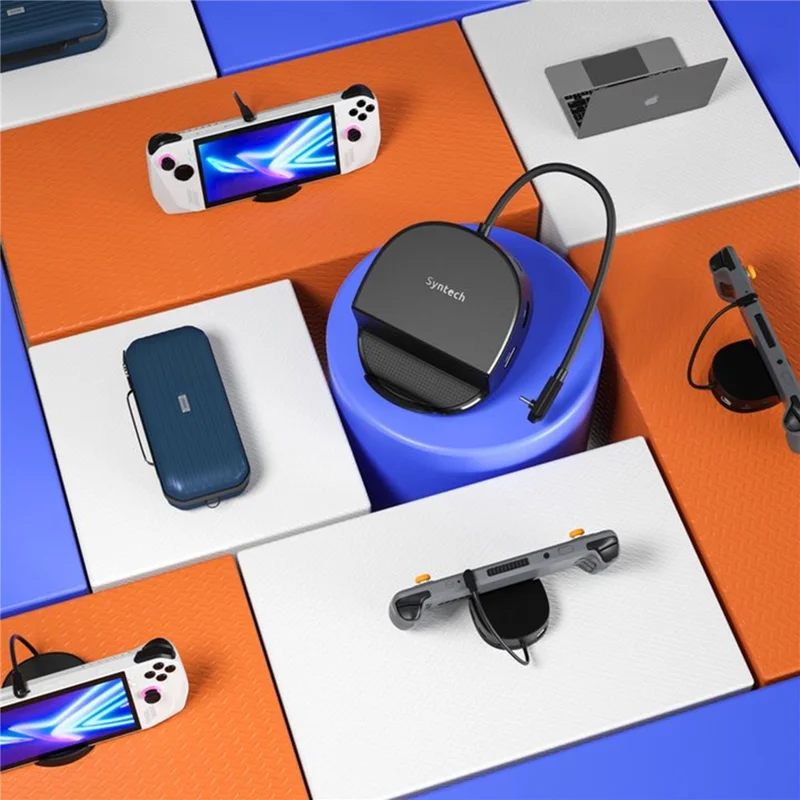 SYNTECH SYNM050 6 in 1 Expansion Docking Station 4K HD /  Gigabit Ethernet  /  USB 3.0 Multi-Port Hub for Game Consoles