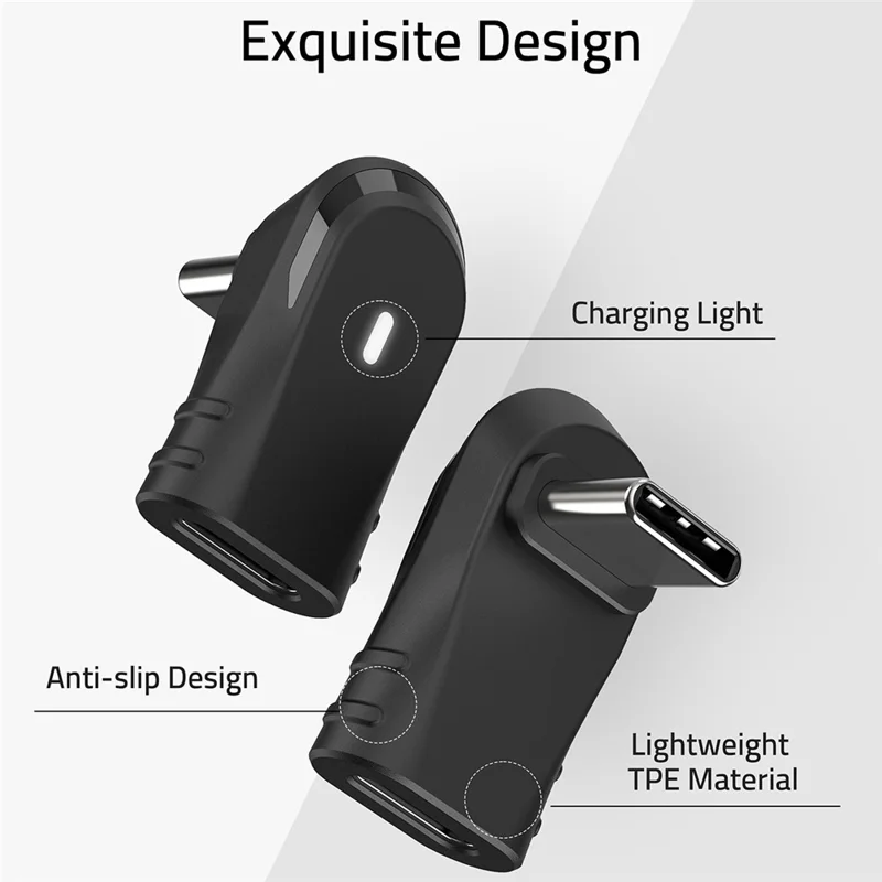 SYNTECH SYNM051 90-Degree USB-C Adapter High Speed Data Transfer  /  Fast Charging