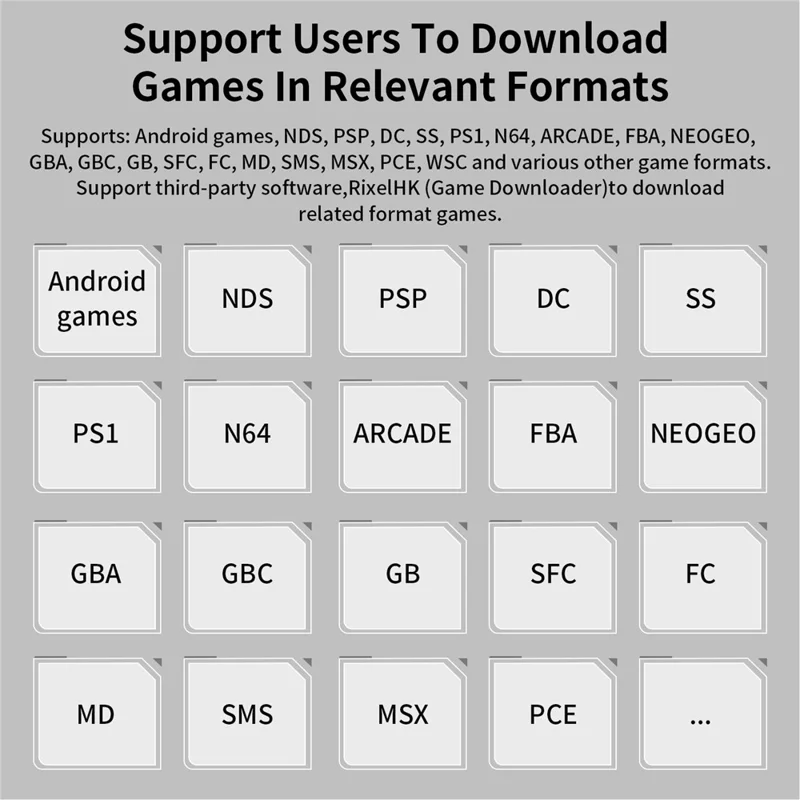 ANBERNIC RG DS Handheld Game Console Retro Arcade Android Open Source Console with Dual IPS Screens (3+32G) without Games - White