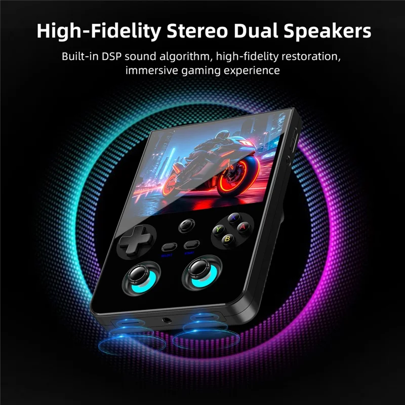 ANBERNIC RG 477V 12GB+256GB 4,7-Zoll-Handheld-Spielkonsole mit 120 Hz Bildwiederholfrequenz – Schwarz