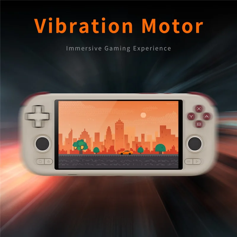 MANGMI AIR X Retro Handheld Game Console with 256G TF Card, 4GB+64GB 5.5 Inch IPS Display Android 14 Gaming Device - Black