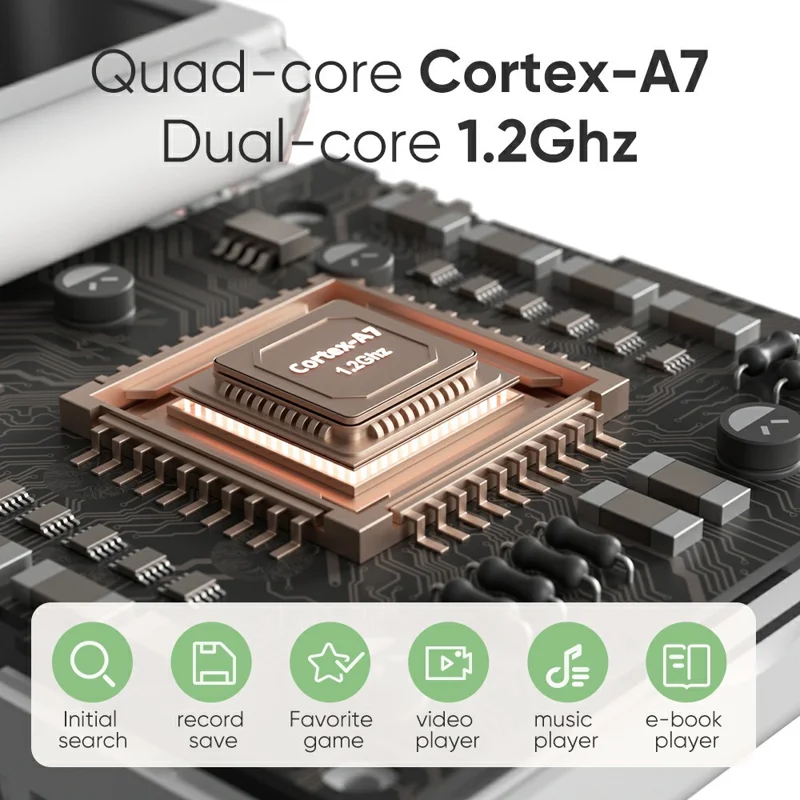 MIYOO Mini Flip Retro Handheld Game Console Flip Design Open Source Portable Gamepad with 64GB TF Card - Pink