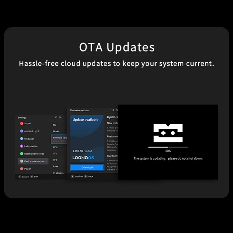 MINI LONG1 Video Gamepad without TF Card 4 Inch IPS Screen WiFi Wireless Retro Handheld Gaming Console - Grey