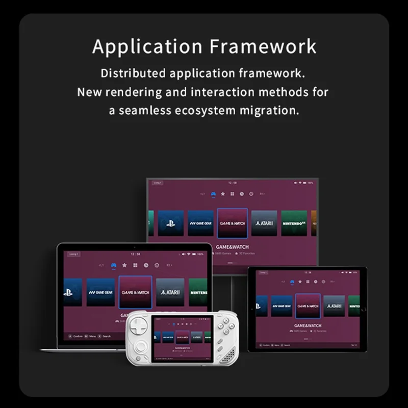 MINI LONG1 Video Gamepad with 64GB TF Card 4 Inch IPS Screen WiFi Wireless Retro Handheld Gaming Console - White