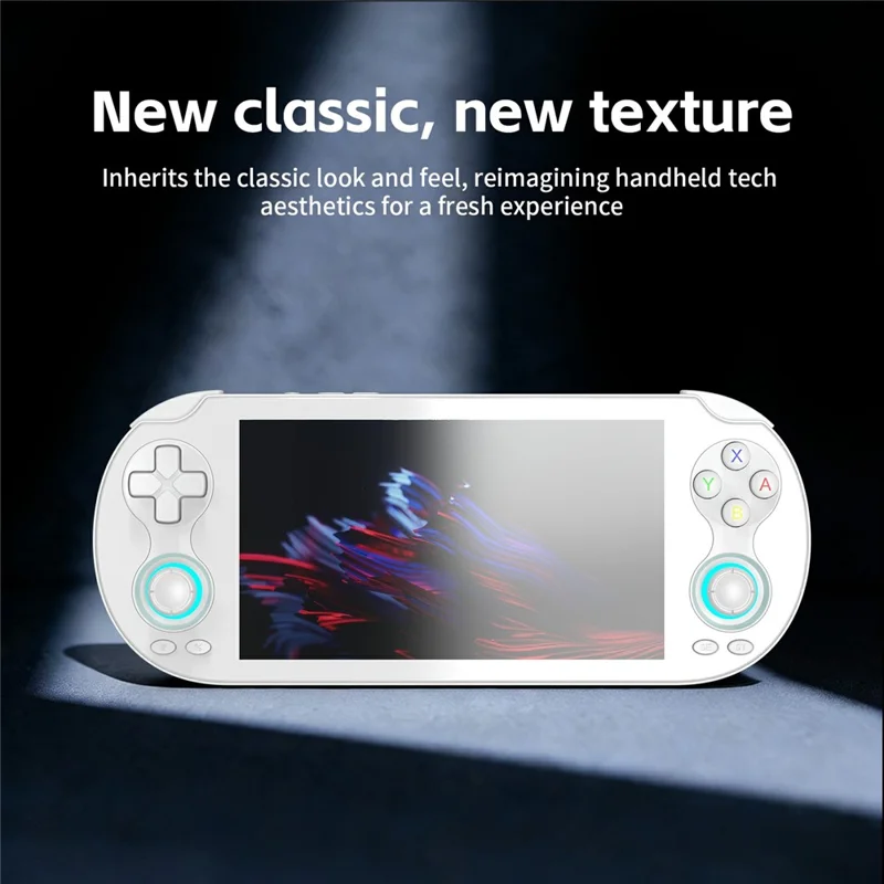 ANBERNIC RG VITA Pro Console de Jeu Portable sous Android 14 Linux Intégrant une Machine de Jeu Compétitif en Streaming 4 Go + 64 Go avec Carte 32 Go - Blanc