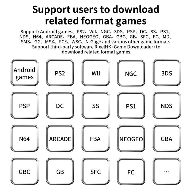 ANBERNIC RG Rotate Handheld Game Console 3.5 Inch Touchscreen Android 12 Portable Retro Gaming Device with Rotating Screen - Black