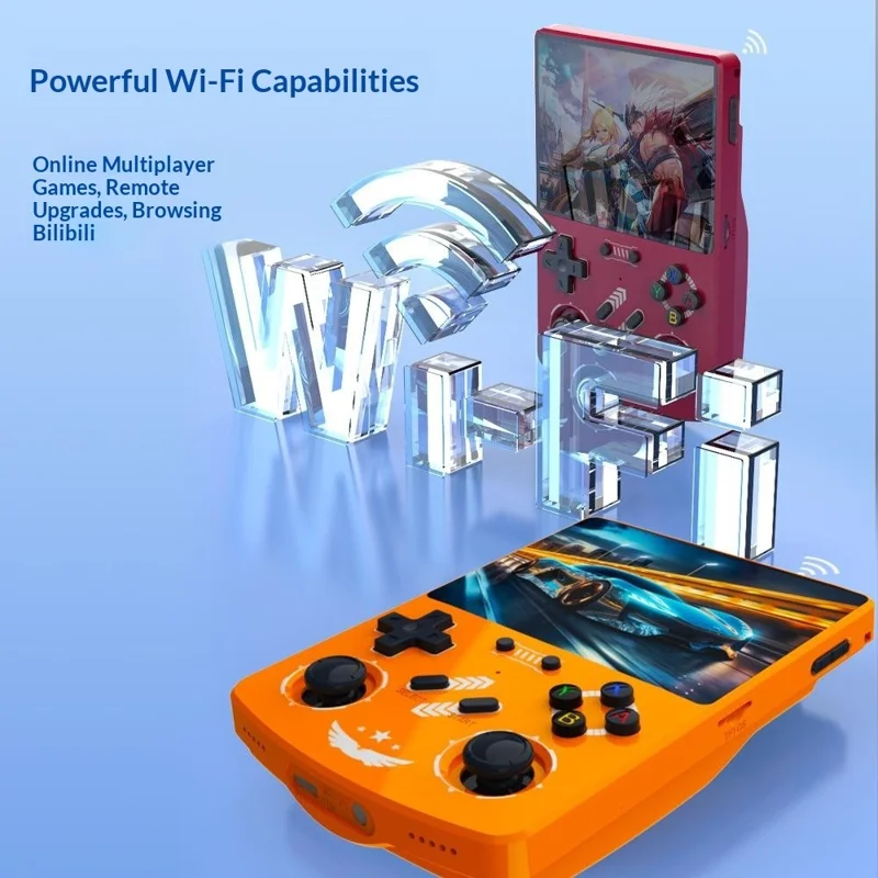 Consola de Juegos Portátil R40XX Pantalla IPS de 4.2 pulgadas Sistema Linux de 64GB Reproductor de Vídeo con Bluetooth - Naranja