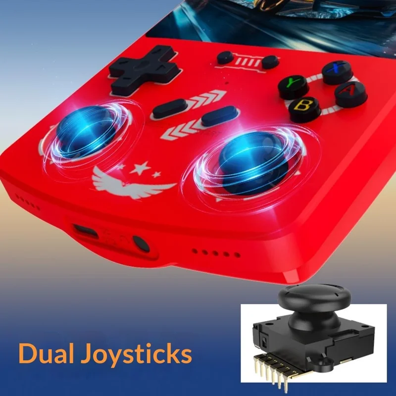 Console portatile R40XX, schermo IPS da 4,2 pollici, sistema Linux da 128 GB, compatibile Bluetooth, lettore video - Arancione