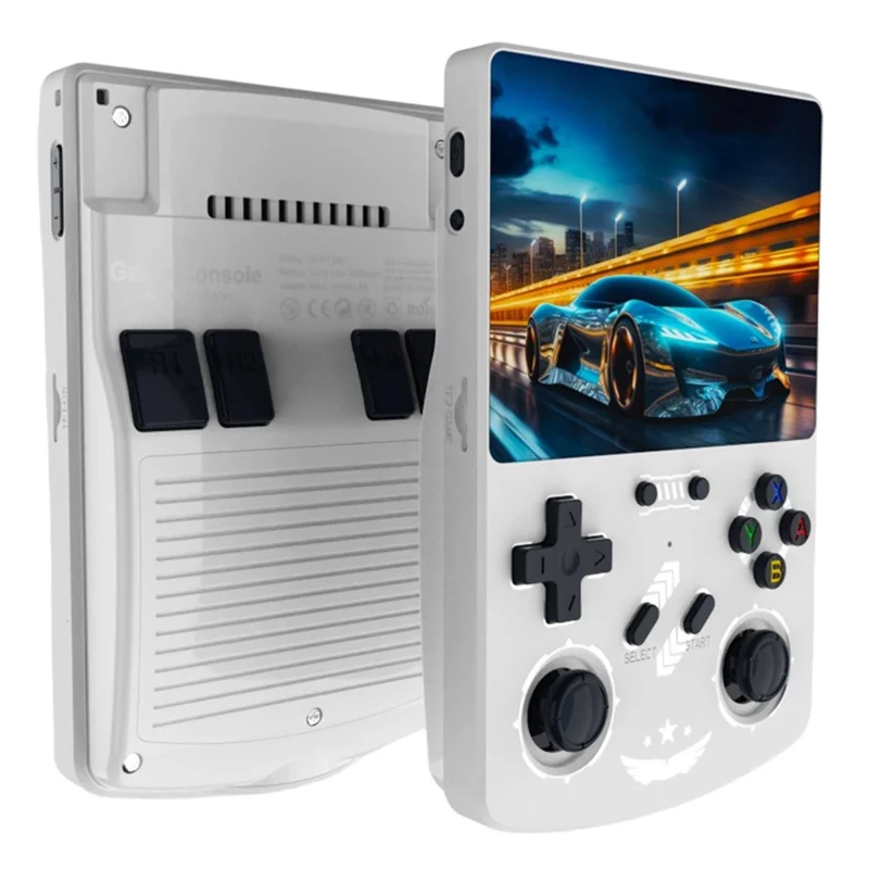 R40XX Handheld Game Console 4.2 inch IPS Screen 128GB Linux System Bluetooth-compatible Video Player - White