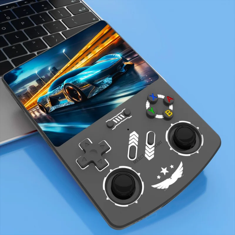 R40XX Handheld Game Console 4.2 inch IPS Screen 128GB Linux System Bluetooth-compatible Video Player - White