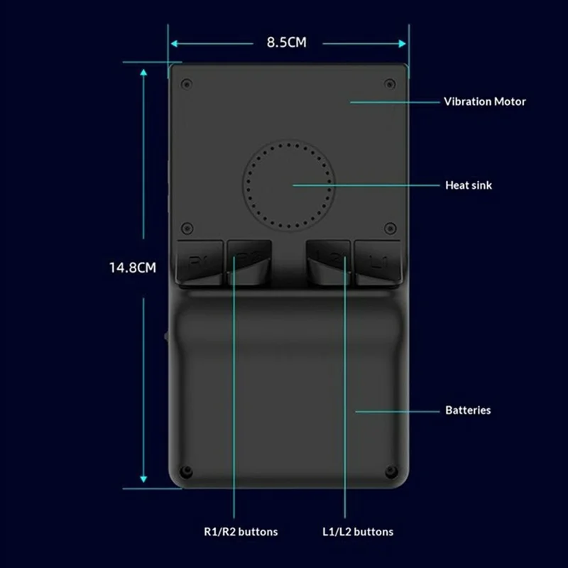 DC40V 64 GB Åbent Kildekode WiFi Bærbar Spillekonsol 3,5 tommer IPS Skærm 4000 mAh Understøtter 30+ Emulatorer - Sort