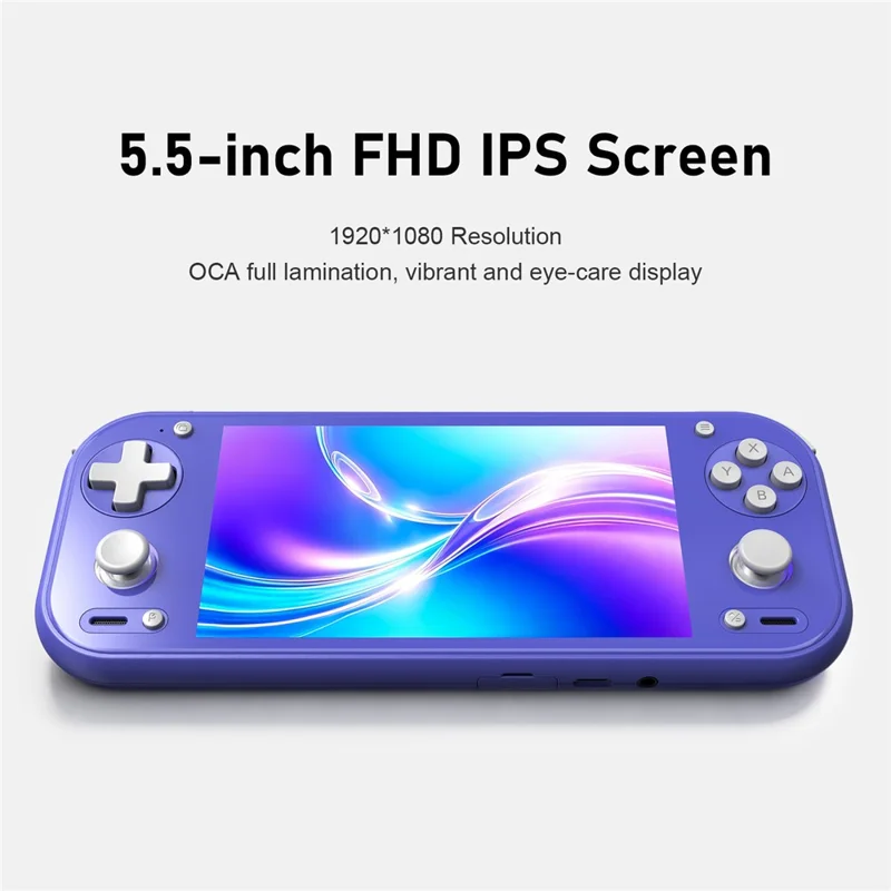 ANBERNIC RG 55G1 8+128GB 5.5 inch IPS Display Android 14 Handheld Gaming Console - Blue