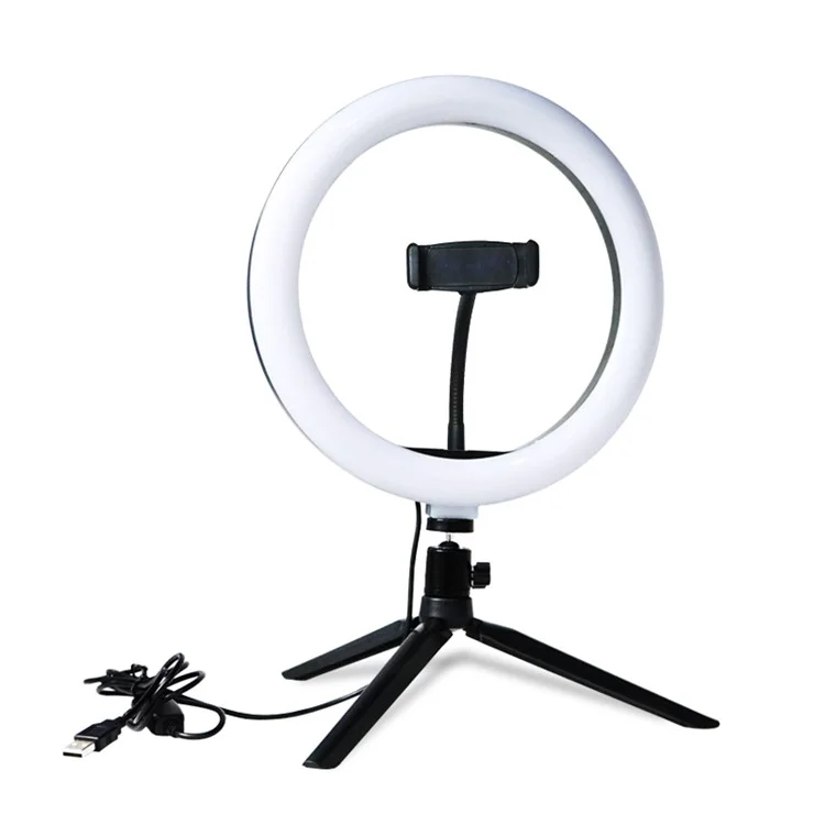 Lámpara LED de 10 Pulgadas Lámpara de Luz Selfie Teléfono Studio Studio Trípode