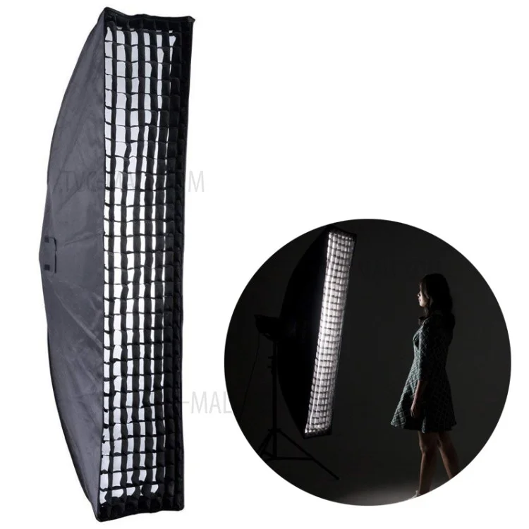 PSCS3A Griglia a nido d'ape rettangolare per softbox da studio per strobe da studio 35x160cm