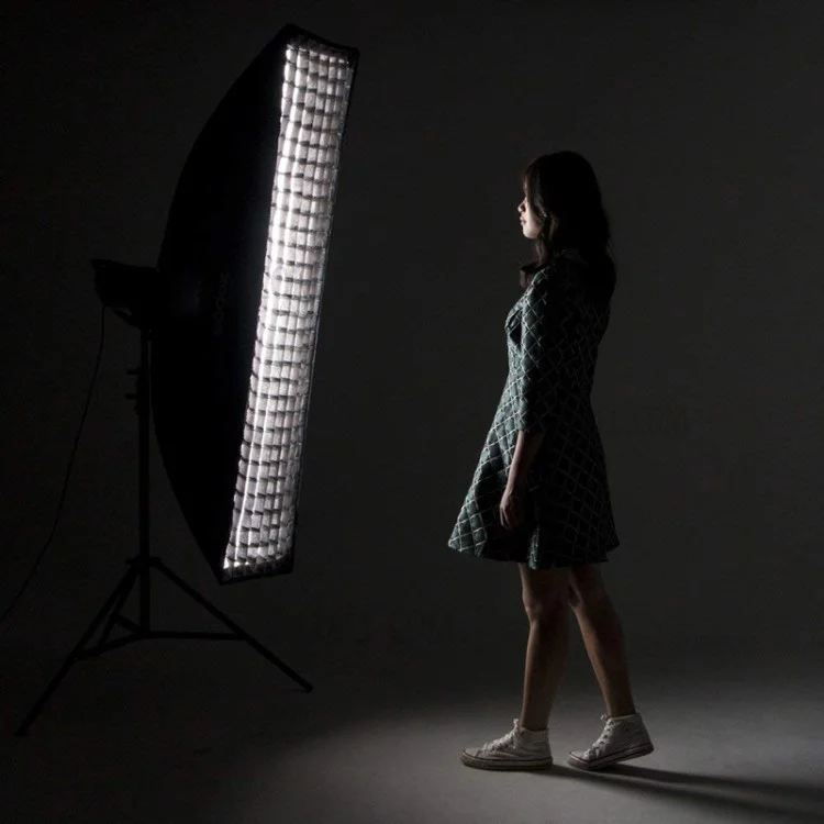 PSCS3A Griglia a nido d'ape rettangolare per softbox da studio per strobe da studio 35x160cm