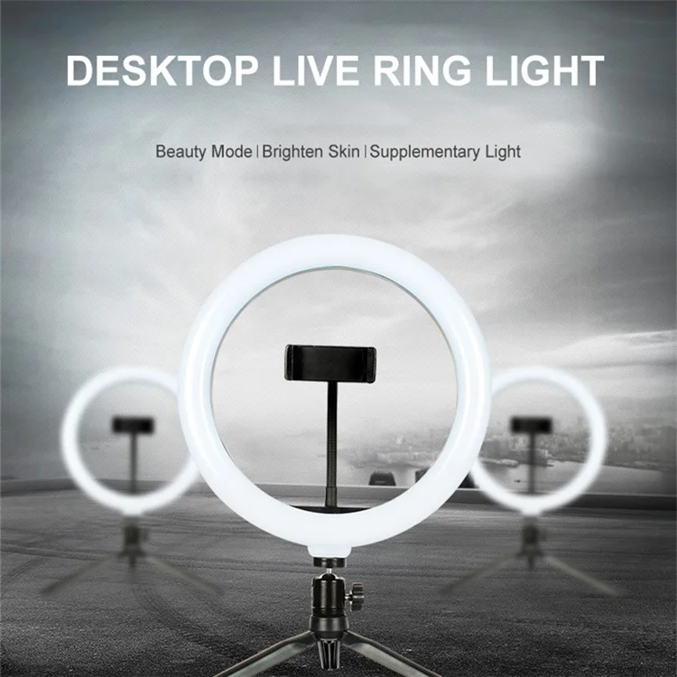10-zoll-120-led USB Powered Selfie Ring Light + Desktop Stativ + Remote-verschluss Für Live-broadcast-video-shooting
