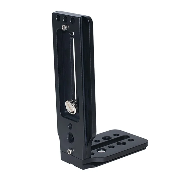 Adaptador de Montagem em Tripé Placa de Liberação Rápida Suporte em Formato de L com Orifício de Parafuso de 1/4 para Câmeras DSLR e Mirrorless