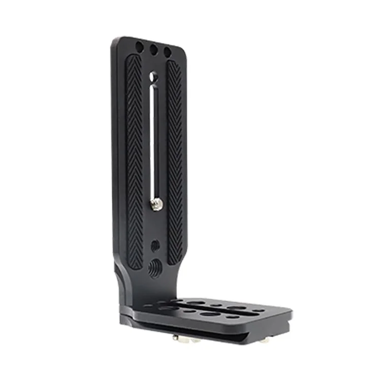 Adaptador de Montagem em Tripé Placa de Liberação Rápida Suporte em Formato de L com Orifício de Parafuso de 1/4 para Câmeras DSLR e Mirrorless
