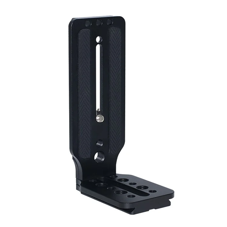 Adaptador de Montagem em Tripé Placa de Liberação Rápida Suporte em Formato de L com Orifício de Parafuso de 1/4 para Câmeras DSLR e Mirrorless