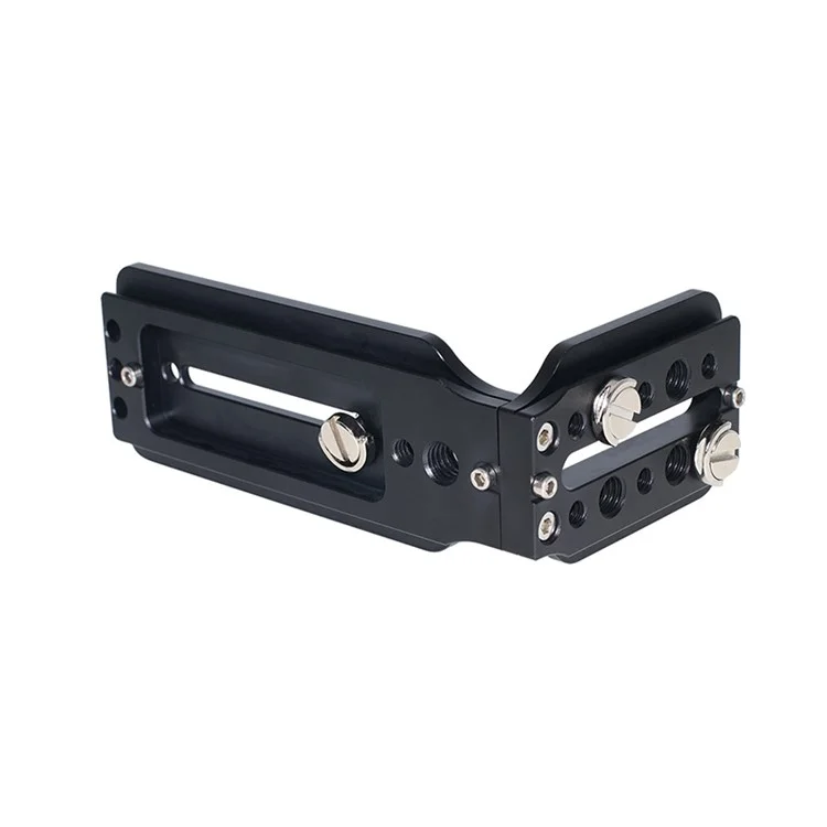 Adaptador de Montagem em Tripé Placa de Liberação Rápida Suporte em Formato de L com Orifício de Parafuso de 1/4 para Câmeras DSLR e Mirrorless
