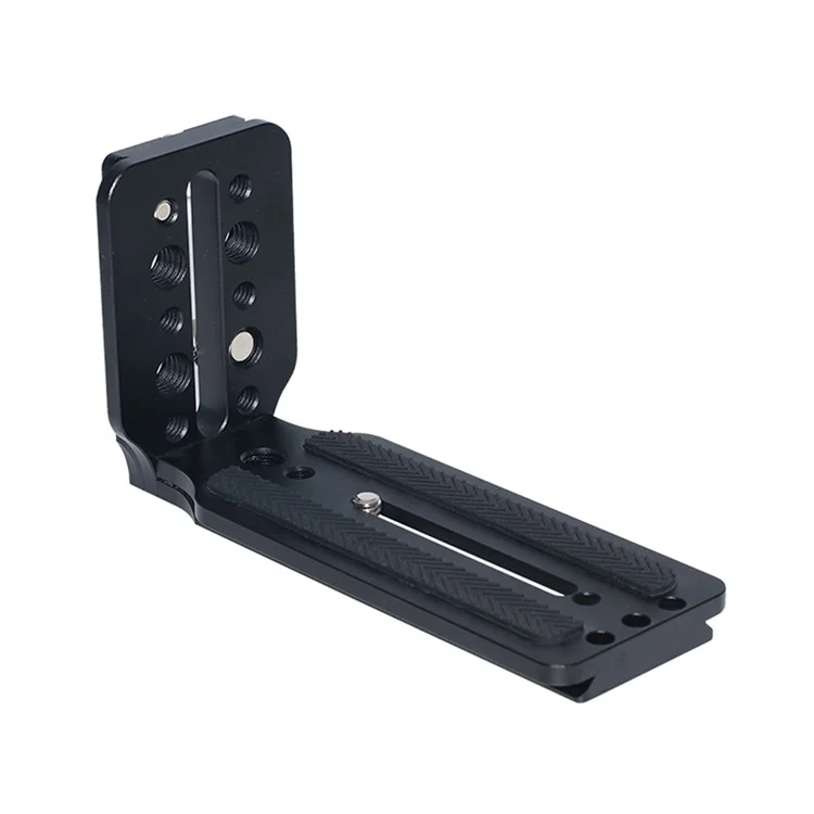 Adaptador de Montagem em Tripé Placa de Liberação Rápida Suporte em Formato de L com Orifício de Parafuso de 1/4 para Câmeras DSLR e Mirrorless