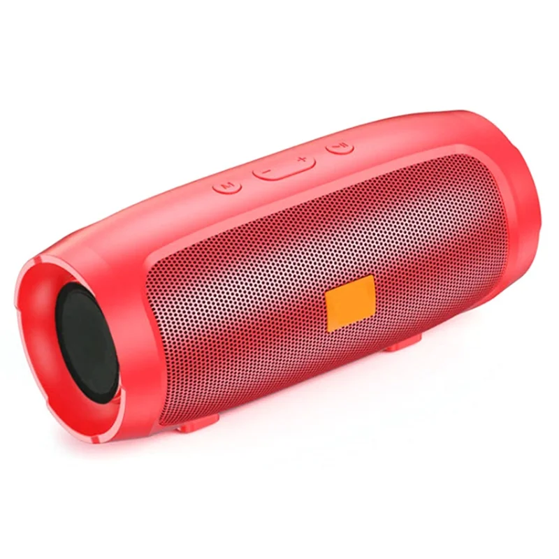 MINI2+ Portable Rechargeable Bluetooth-compatible Speaker Heavy Bass Wireless Music Subwoofer Support TF Card / U-Disk - Red