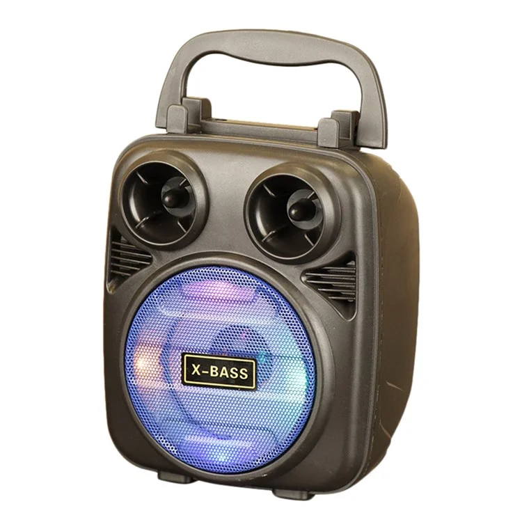 BK-2620 Bluetooth-динамик Наружный Портативный Беспроводной Динамик с Подставкой Для Мобильного Телефона / RGB Lights Поддерживает TF Card, U Disk - Синий