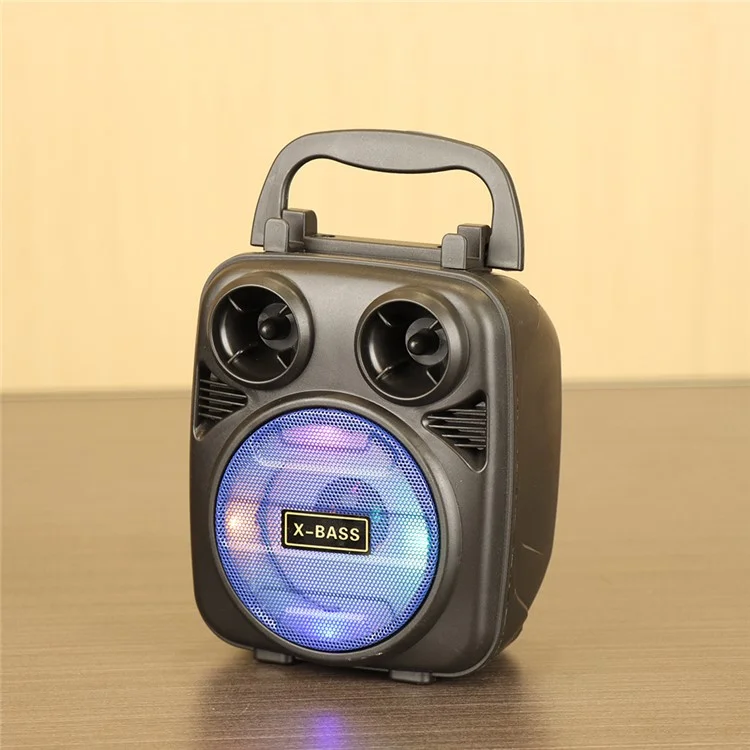 BK-2620 Bluetooth-динамик Наружный Портативный Беспроводной Динамик с Подставкой Для Мобильного Телефона / RGB Lights Поддерживает TF Card, U Disk - Синий