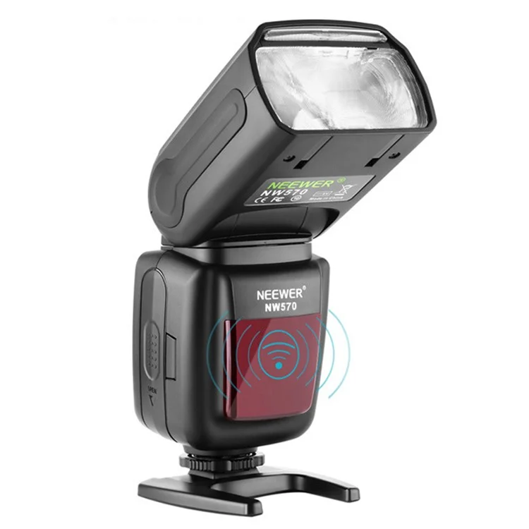 Neewer NW570 2.4G Camera Flash Para Canon, Nikon Small Showing Light Con Zapatilla Caliente