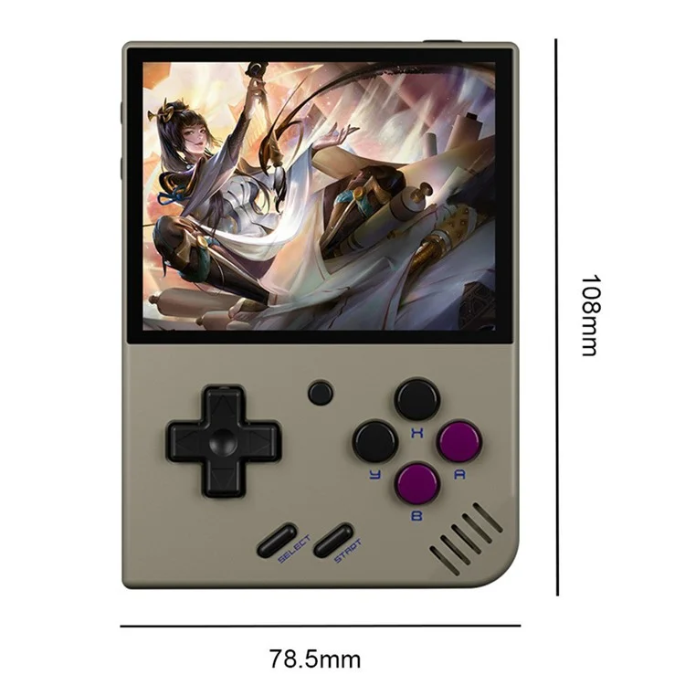 MIYOO Mini Plus 3.5-inch IPS Screen Linux System Portable Retro Handheld Game Console - Purple