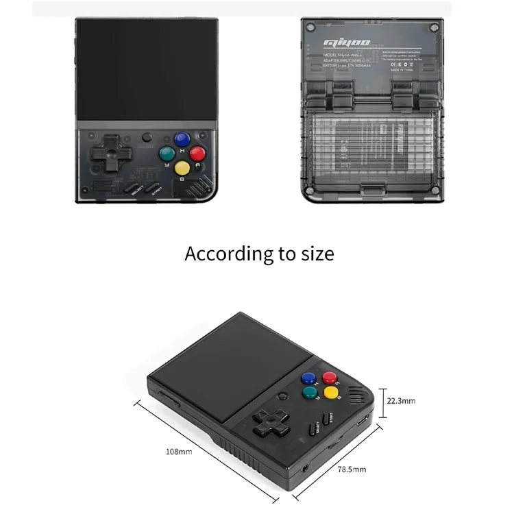 MIYOO Mini Plus 3.5-inch IPS Screen Linux System Portable Retro Handheld Game Console - Purple