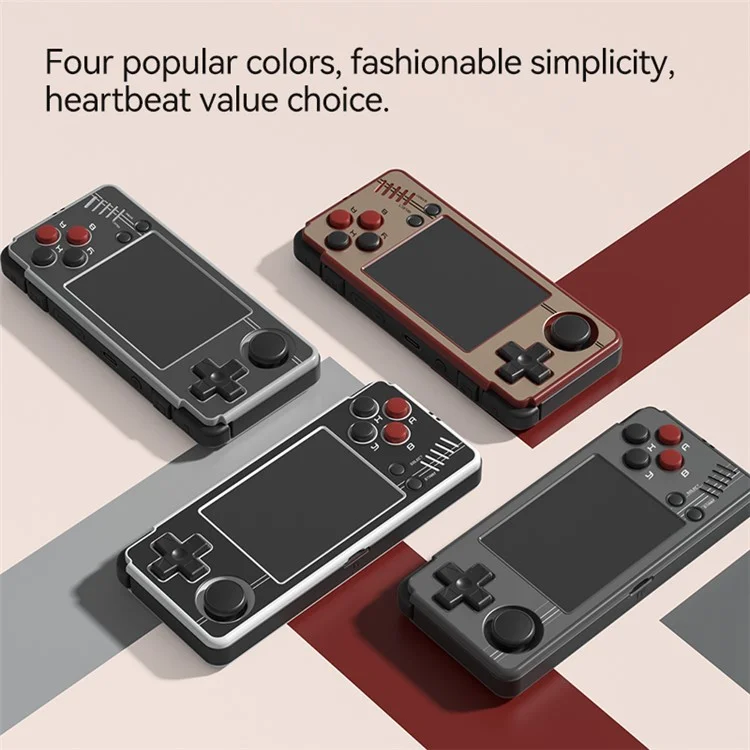 MIYOO A30 2.8-inch IPS Screen Linux System Portable Retro Handheld Game Console - Red