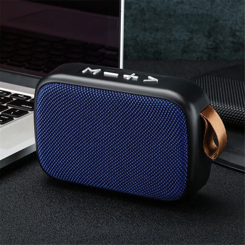 G2 Cloth Portable Mini Speaker Bluetooth-compatible Speaker Deep Bass Sound Box Speaker - Blue