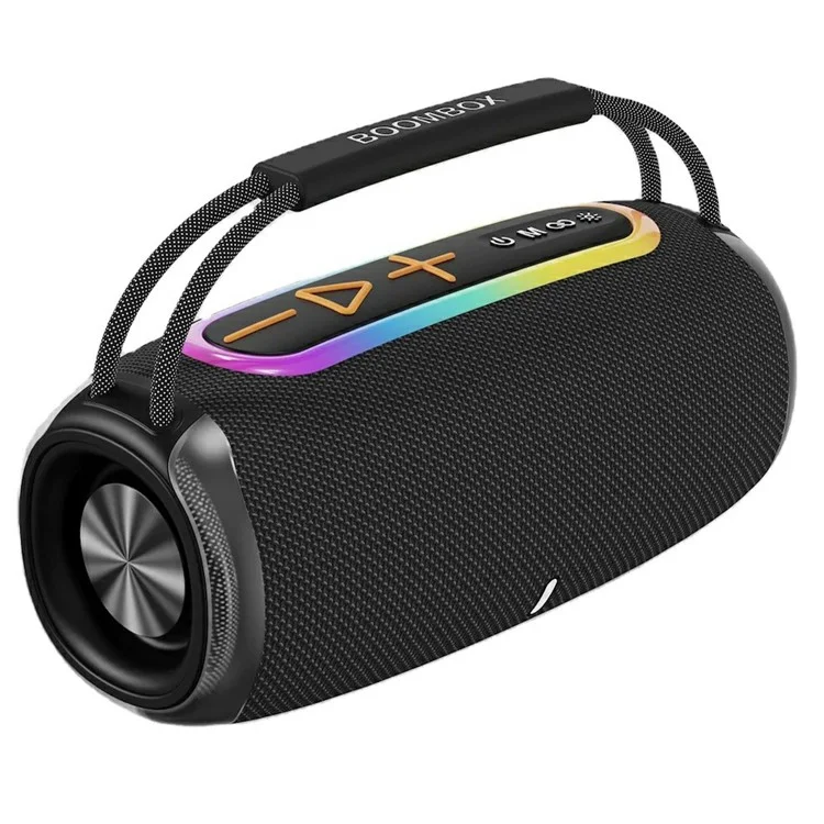 S680 Portable Outdoor Home Bluetooth-compatible Speaker Wireless Music Subwoofer Support TF / U-disk - Black