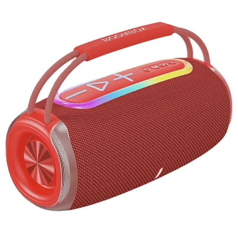 S680 Portable Outdoor Home Bluetooth-compatible Speaker Wireless Music Subwoofer Support TF / U-disk - Red