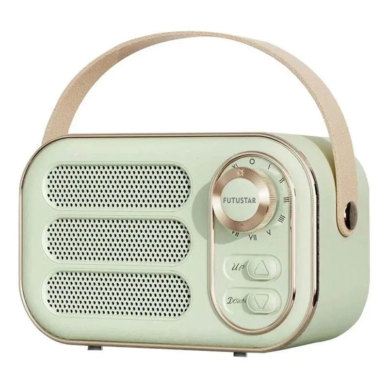 DW13 Wireless Bluetooth-compatible Speaker Vintage Mini Portable Speaker for Party Beach Camping - Green