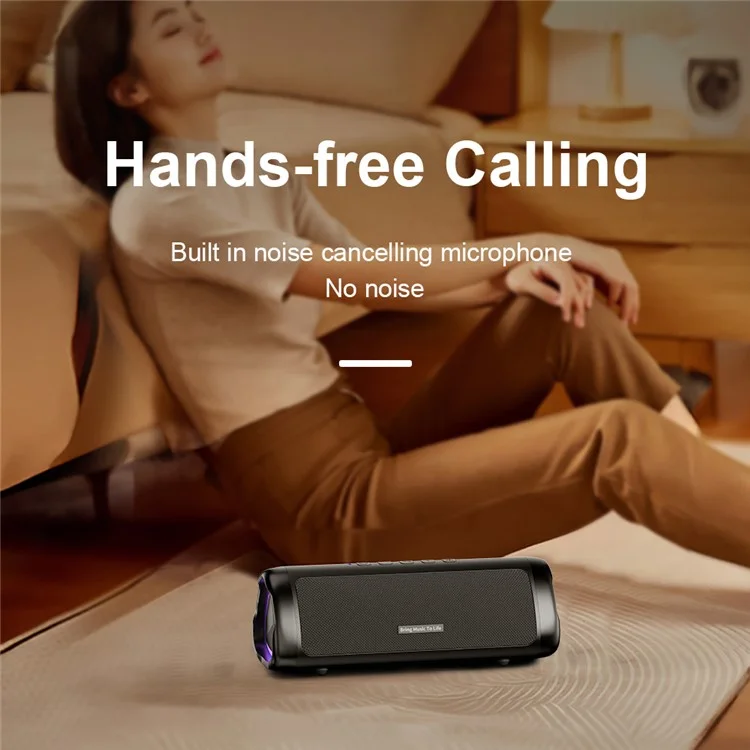 BMTL (XDOBO) Try&Go Mood Waterproof TWS Bluetooth Speaker com Suporte para Luz RGB e Chamadas HD