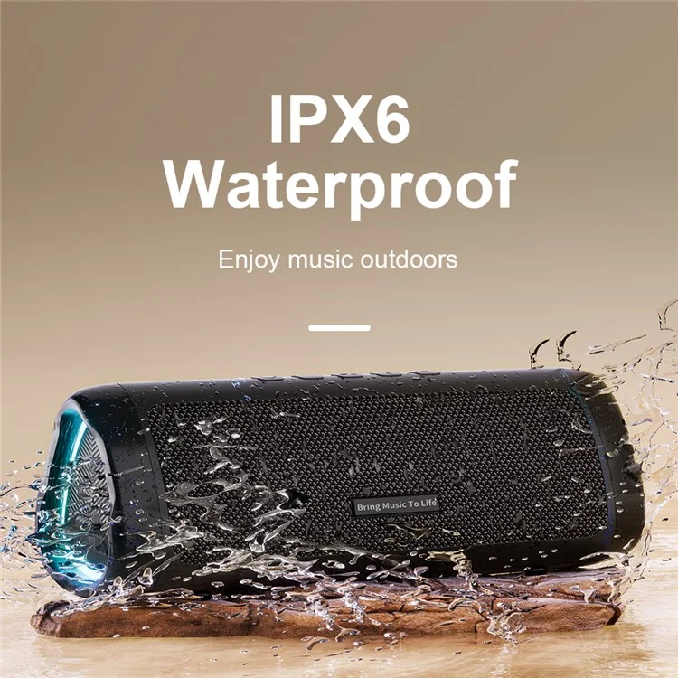 BMTL (XDOBO) Try&Go Mood Waterproof TWS Bluetooth Speaker com Suporte para Luz RGB e Chamadas HD