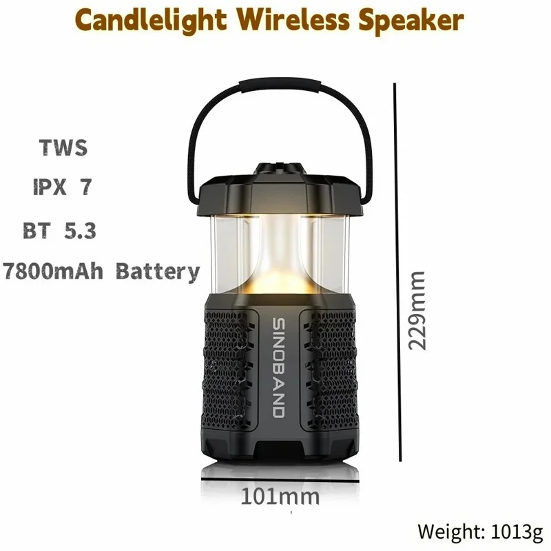 SINOBAND (XDOBO) Hope 40W Portable Bluetooth-compatible Speaker Candlelight Design Wireless Music Subwoofer