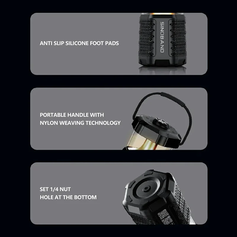 SINOBAND (XDOBO) Hope 40W Portable Bluetooth-compatible Speaker Candlelight Design Wireless Music Subwoofer