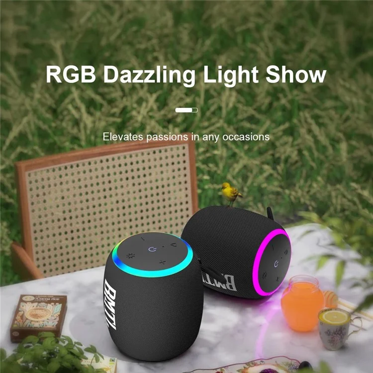 BMTL (XDOBO) Bucket Portable 15W Outdoor TWS Bluetooth-compatible Speaker with Atmosphere Light