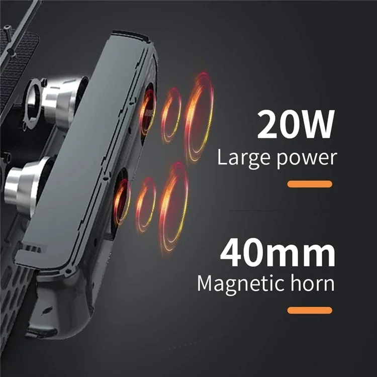 CYBORIS T6 TWS Solar Powered Bluetooth-compatible 5.0 Speaker Shock-Proof Splash-Proof Subwoofer for Outdoor Sports