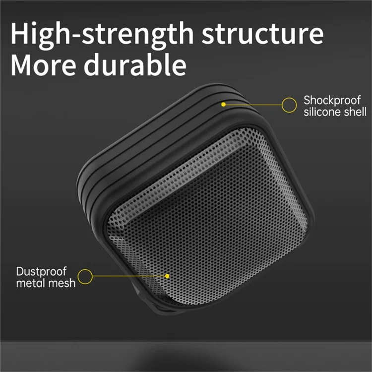Мини-колонка CYBORIS X1-Plus 15Вт с Bluetooth-динамиком, сабвуфером и защитой от воды - Черная