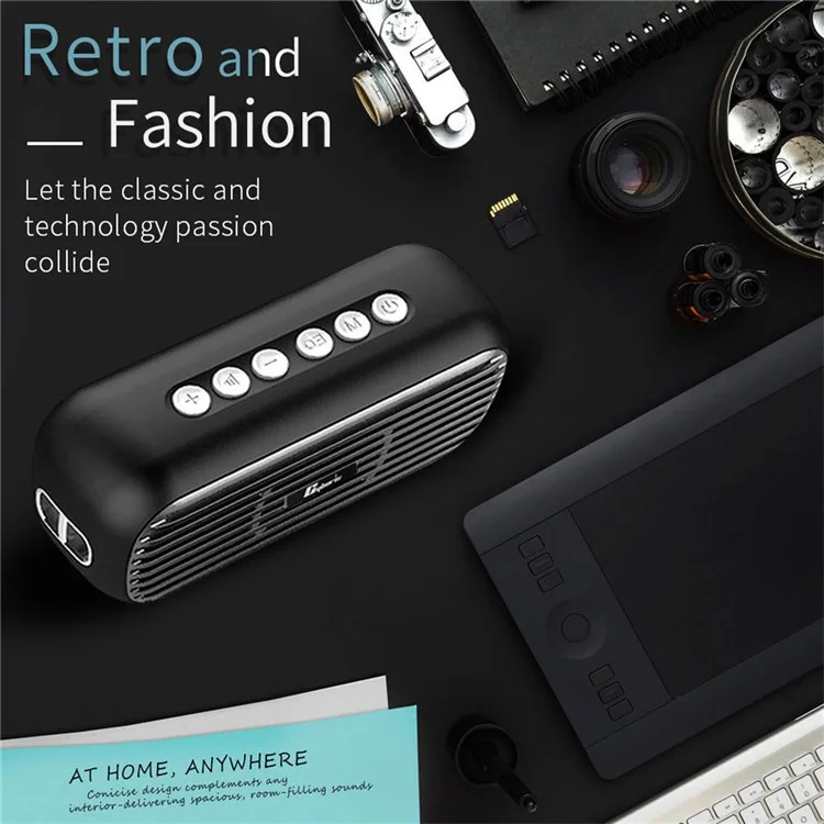 CYBORIS T5 Pro Retro TWS Bluetooth-Lautsprecher 40W tragbarer Subwoofer