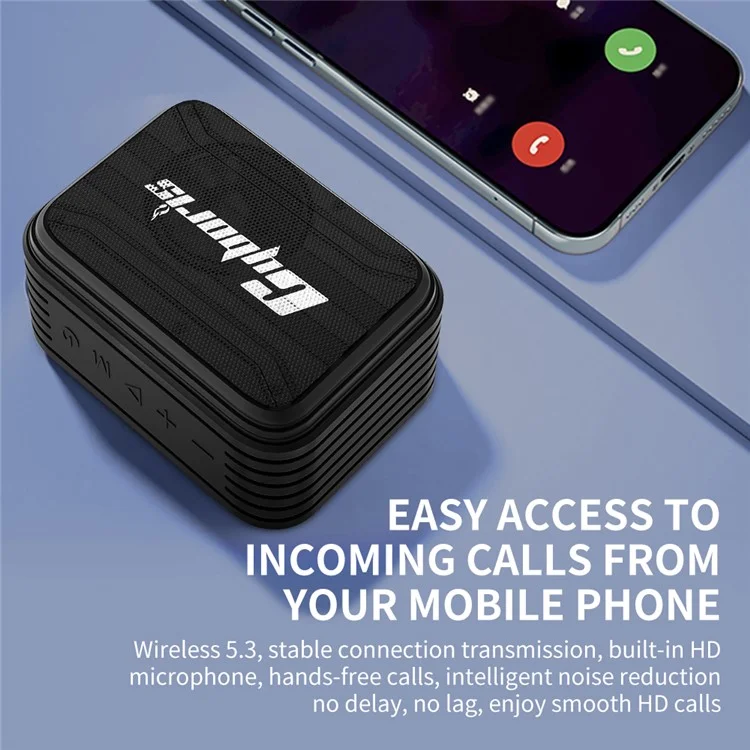 Haut-parleur Bluetooth CYBORIS T2 Prise en charge de la carte TF / U Disk / AUX-In / Boucle unique / Enregistrement / FM