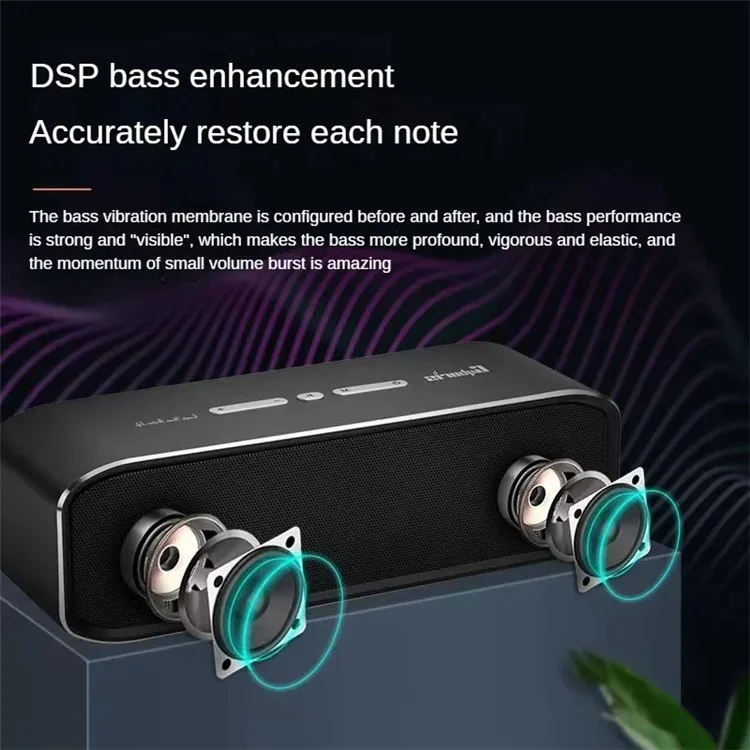 CYBORIS T11 30Вт Bluetooth-колонка с поддержкой карты TF / AUX-вход TWS, водонепроницаемая, с басовым сабвуфером - черная