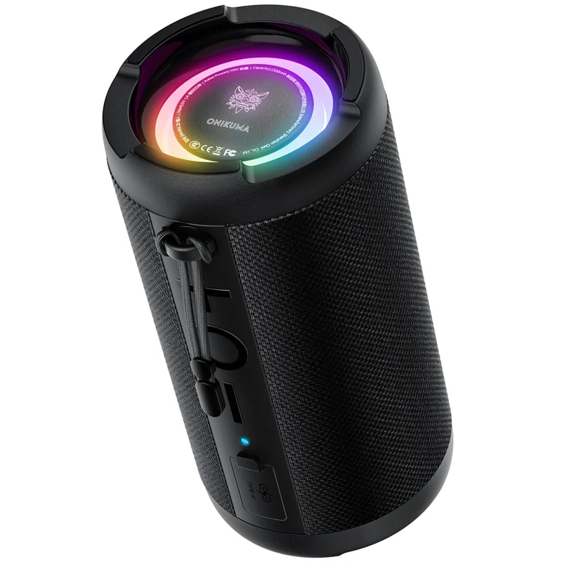 ONIKUMA L20 Portable Bluetooth-compatible Speaker Dynamic RGB Light Wireless Music Subwoofer