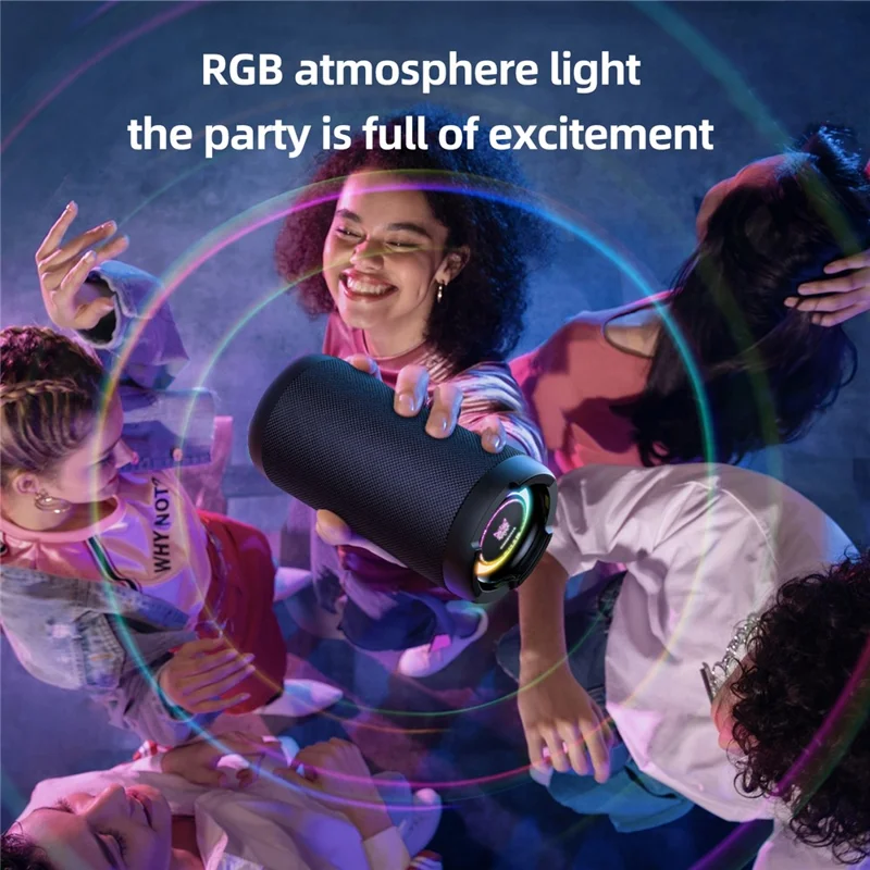 ONIKUMA L20 Portable Bluetooth-compatible Speaker Dynamic RGB Light Wireless Music Subwoofer