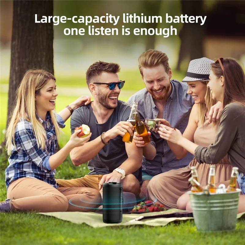 ONIKUMA L20 Portable Bluetooth-compatible Speaker Dynamic RGB Light Wireless Music Subwoofer